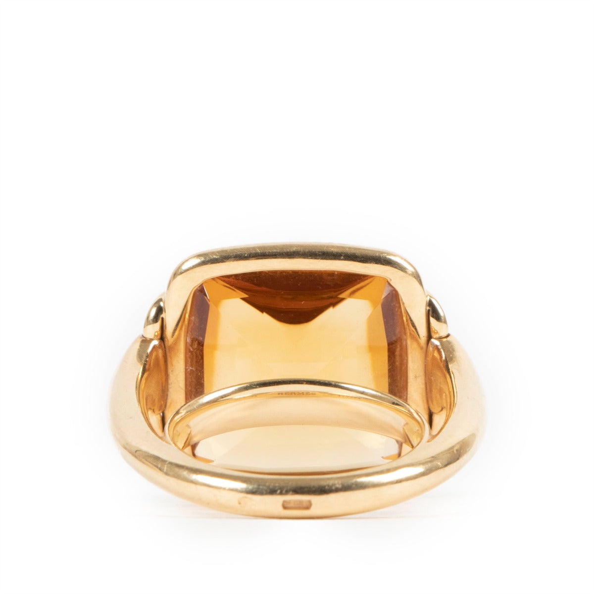 Second hand vintage Hermès Nausicaa Citrine Gold Ring at Labellov.com