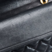 Shop safe online at Labellov in Antwerp this 100% authentic second hand CHANEL black lambskin medium Classic flap bag