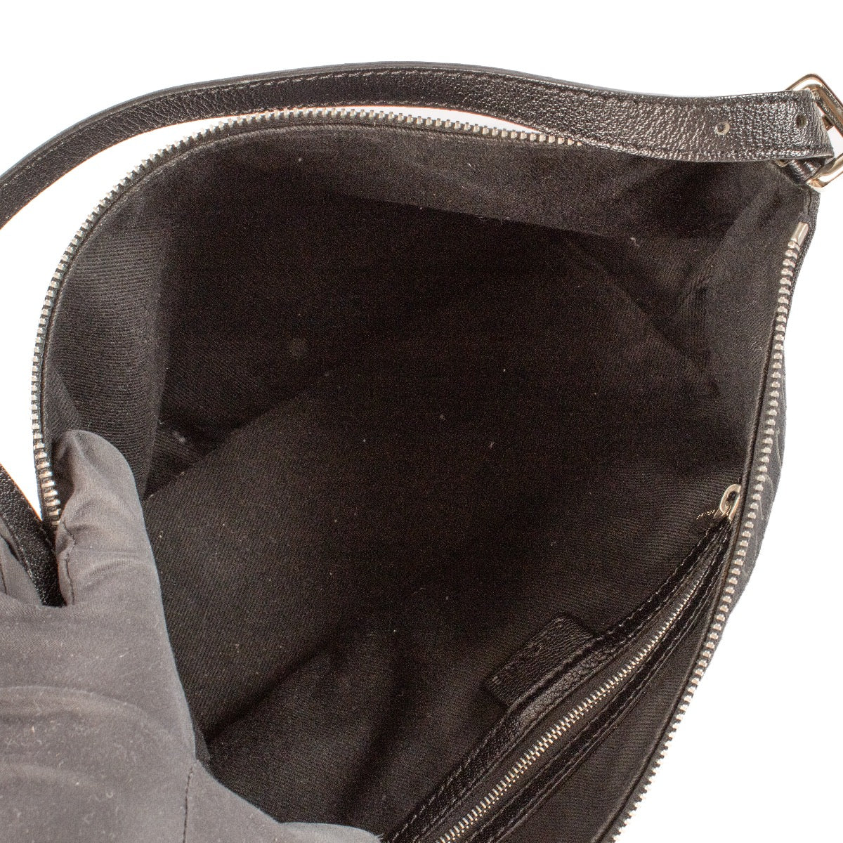 shop 100% authentic second hand Celine Black Triomphe Canvas Baguette Bag on Labellov.com