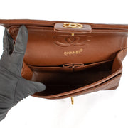 Chanel Vintage Chestnut Lambskin Medium Classic Flap Bag