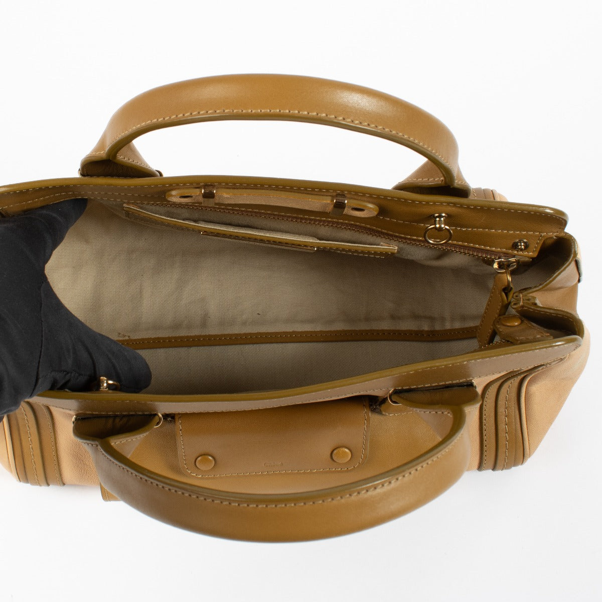 Chloé Special Edition Beige Goatskin Small Alice Satchel