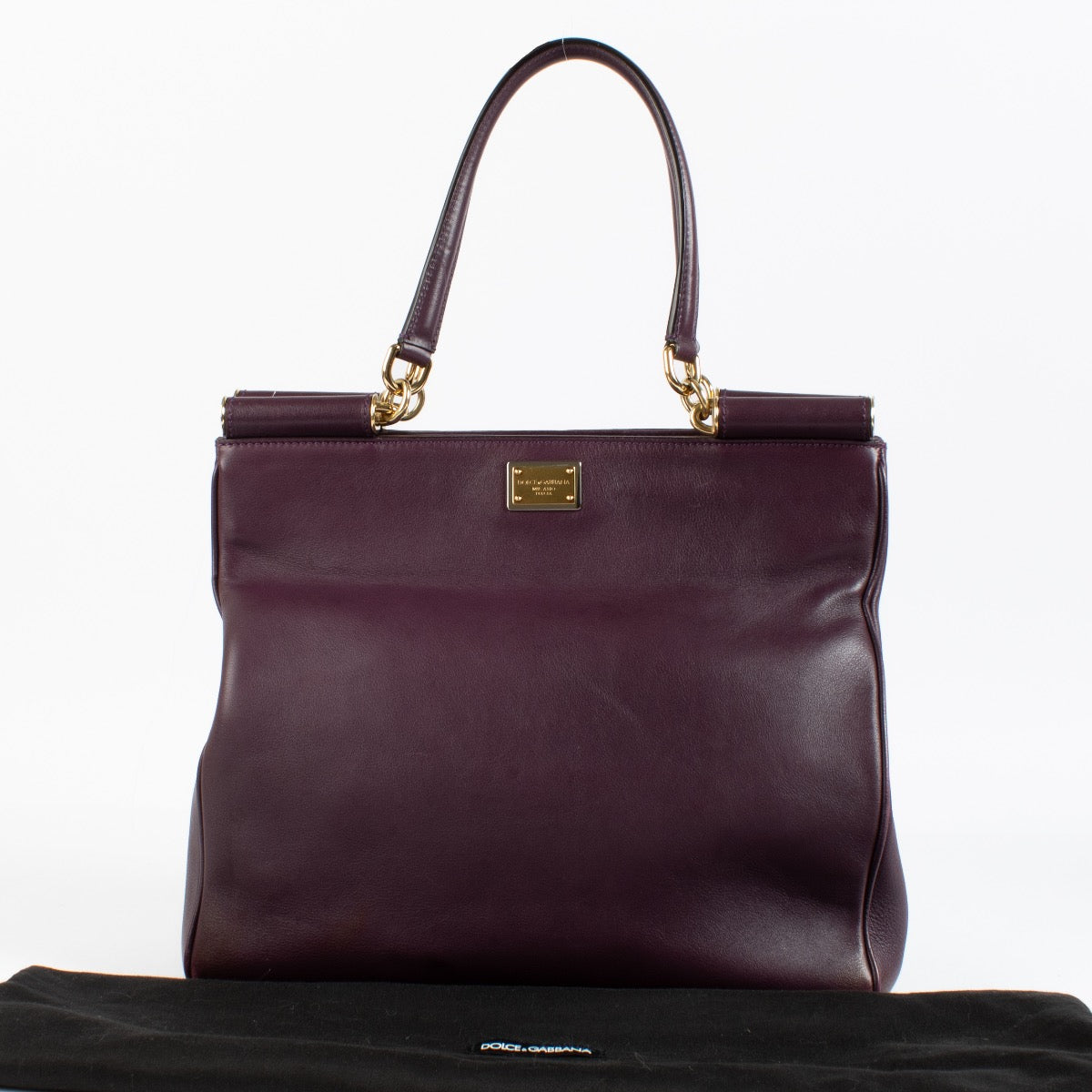 Sac en cuir violet Dolce & Gabbana