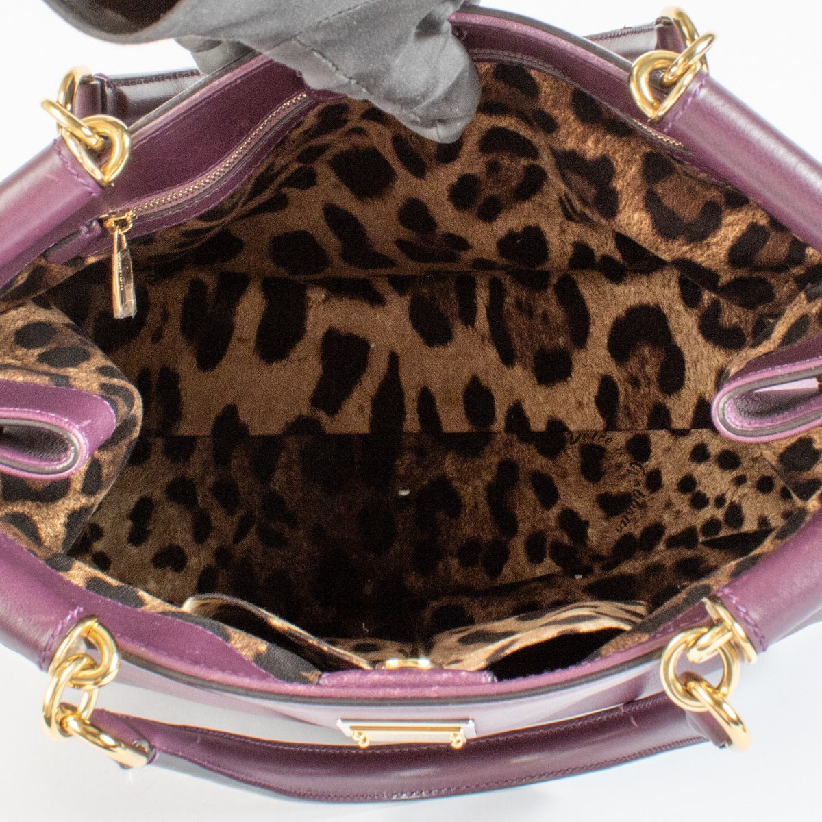 Sac en cuir violet Dolce & Gabbana