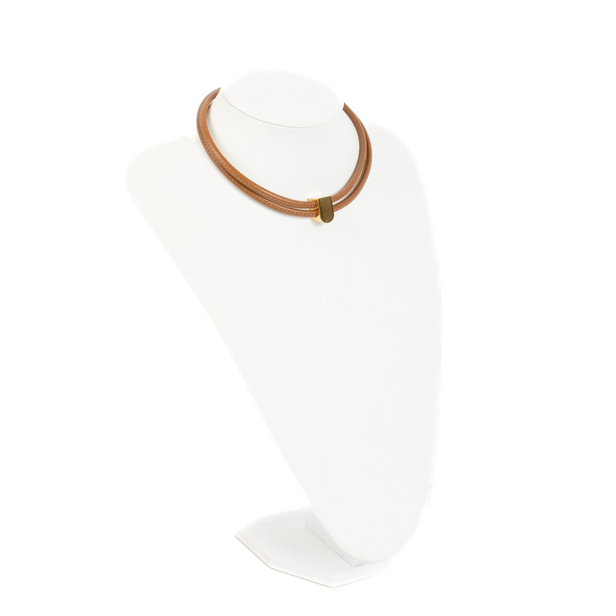 Delvaux D Leather Necklace and Bracelet Set