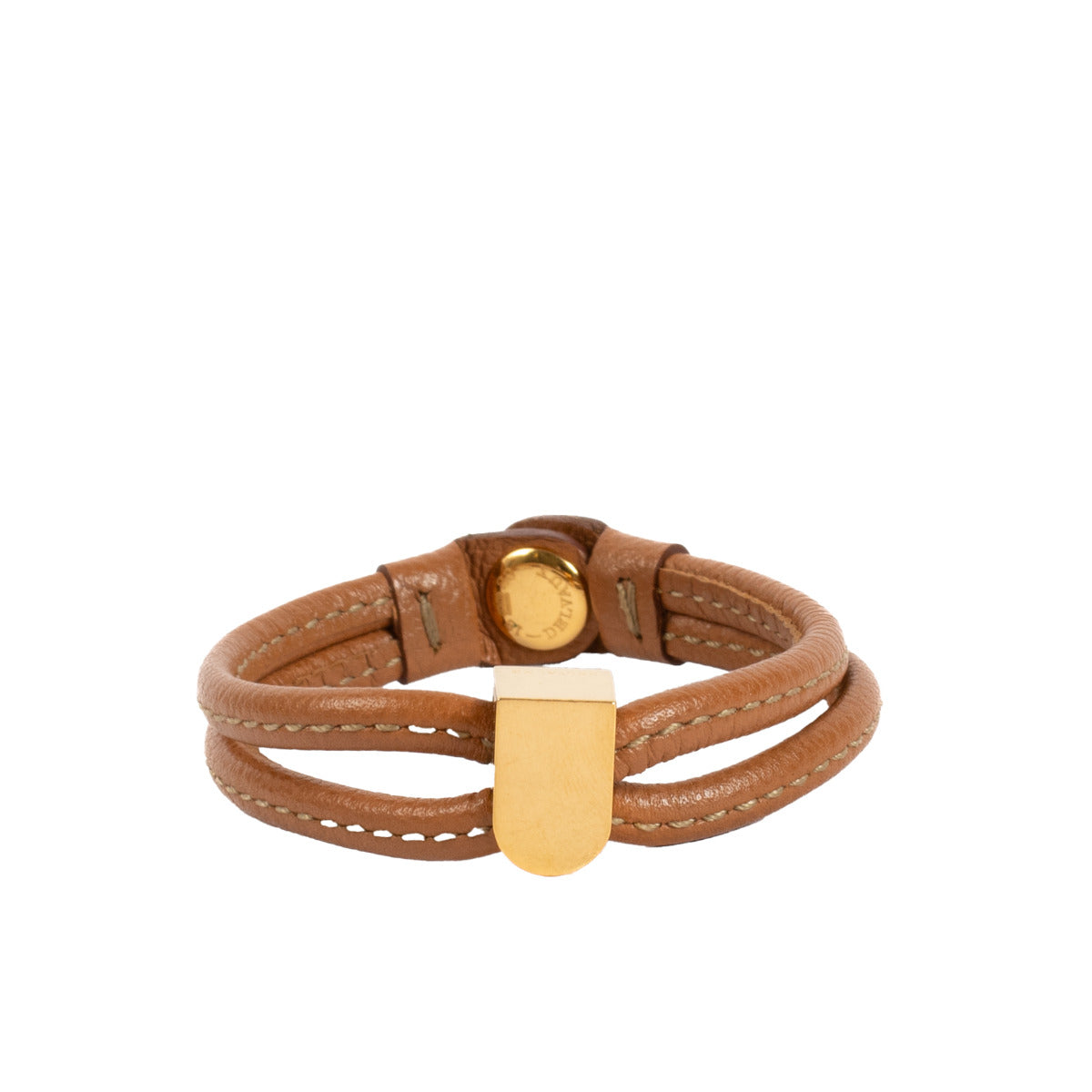 Delvaux D Bloc Leren Halsketting en Armband Set