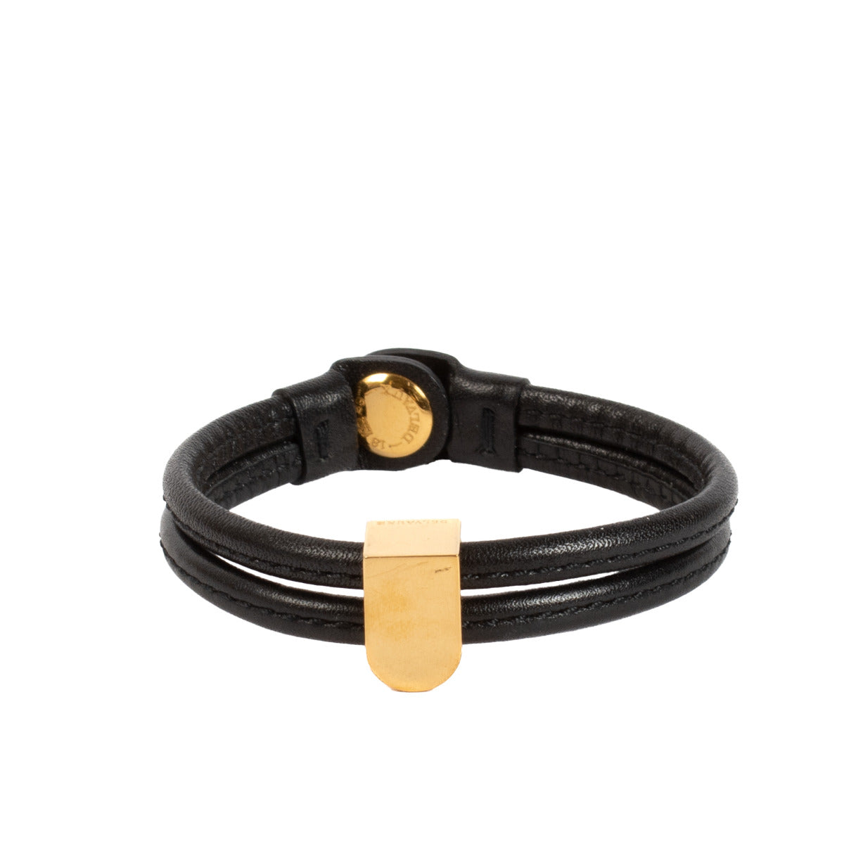 Delvaux D Bloc Leren Halsketting en Armband Set