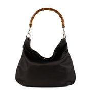 shop 100% authentic second hand Gucci Black Nylon Bamboo Hobo Bag on Labellov.com