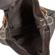 shop 100% authentic second hand Gucci Black Nylon Bamboo Hobo Bag on Labellov.com