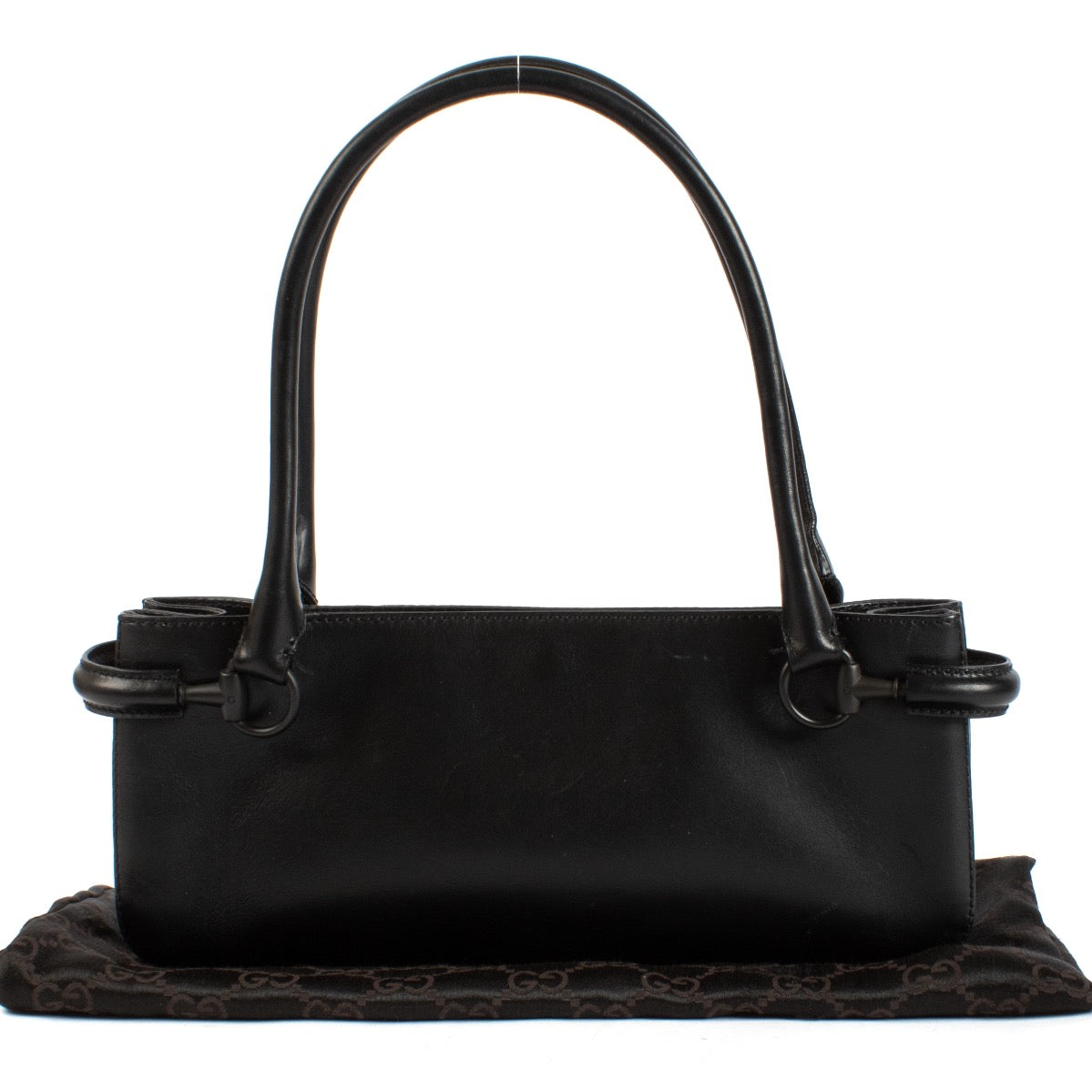 shop 100% authentic second hand Gucci Black Leather Shoulder Bag on Labellov.com