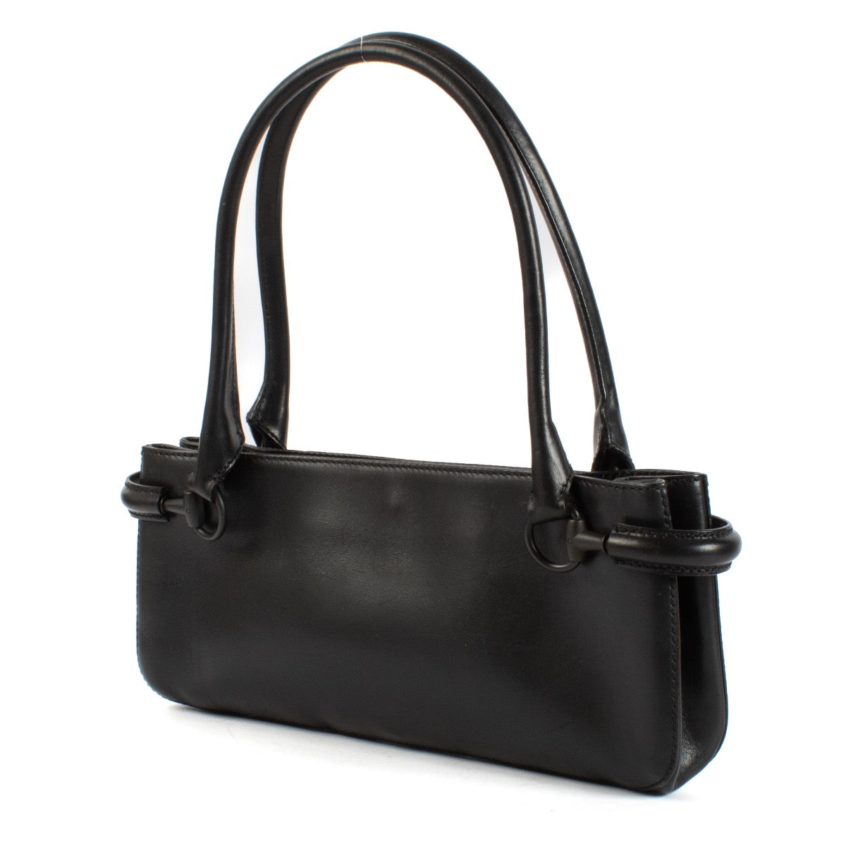 shop 100% authentic second hand Gucci Black Leather Shoulder Bag on Labellov.com