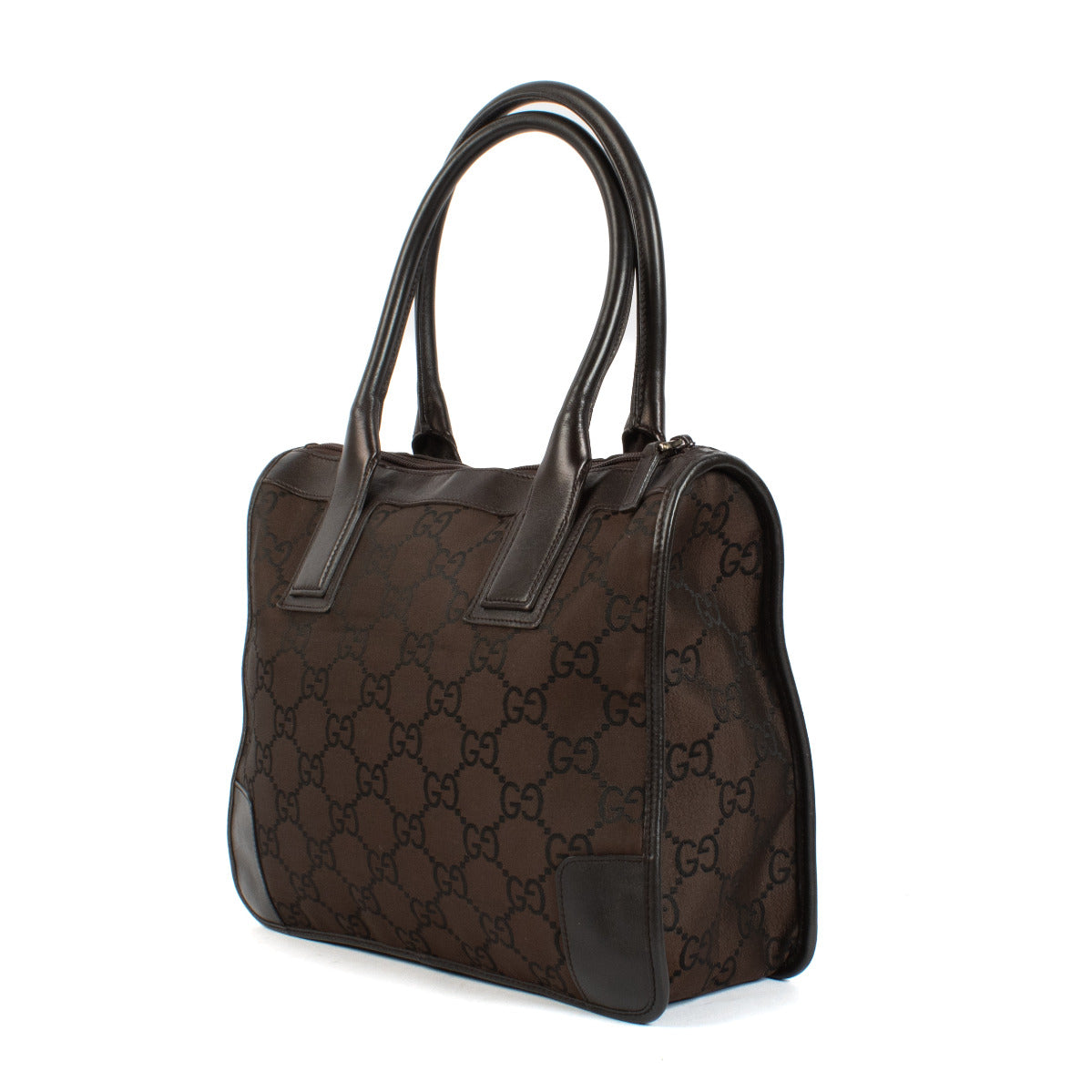 Sac cabas en nylon GG marron Gucci
