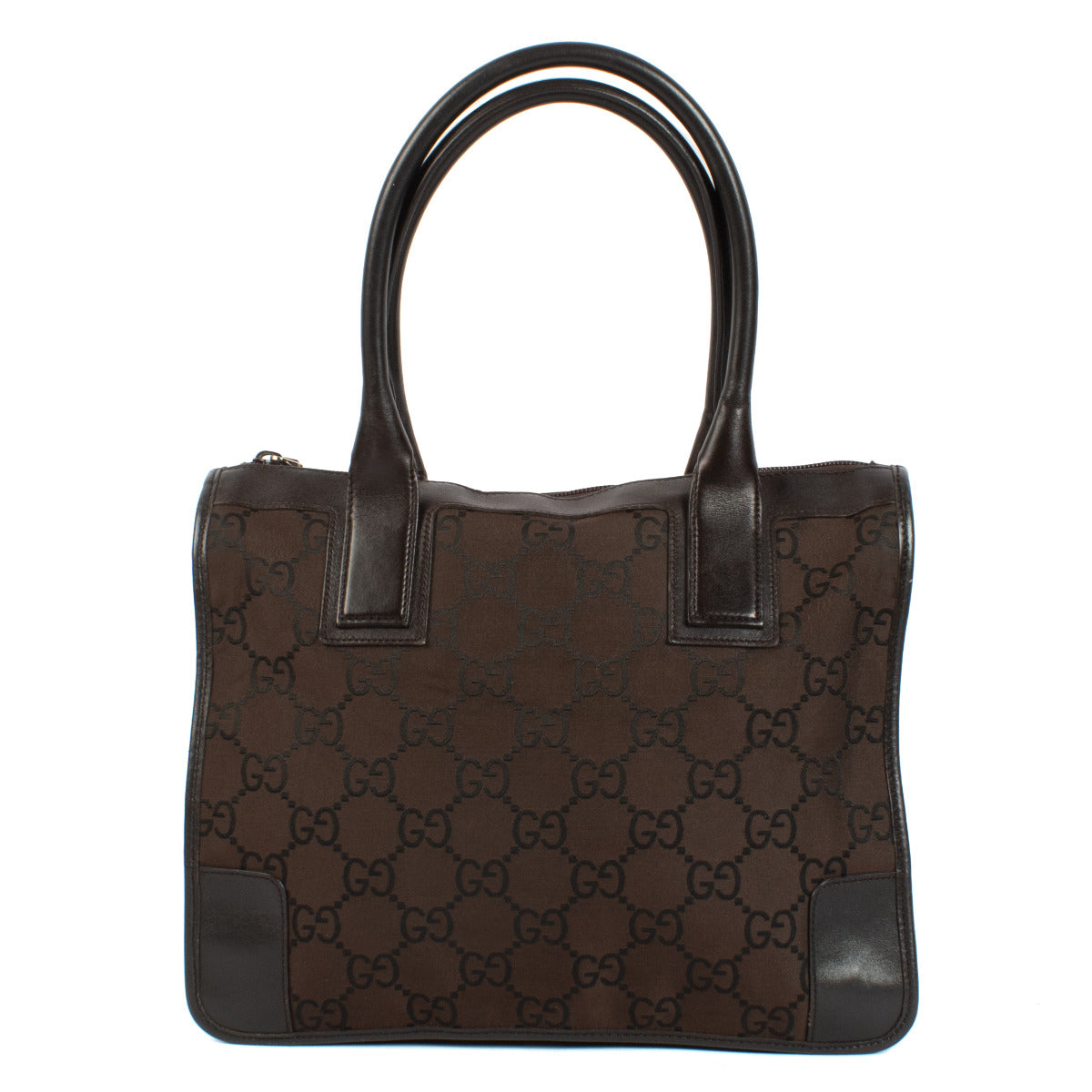 Sac cabas en nylon GG marron Gucci