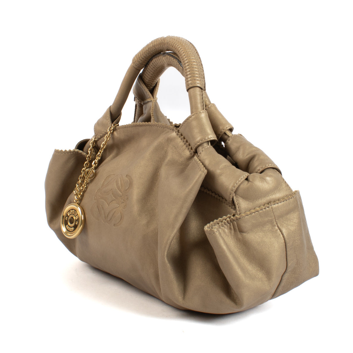 Loewe Matgouden Metallic Etui Tas