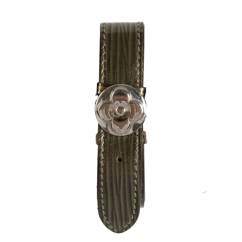 Shop safe online at Labellov in Antwerp and Knokke this 100% authentic second hand Louis Vuitton Green Epi Leather Cyber Millenium Wish Bracelet