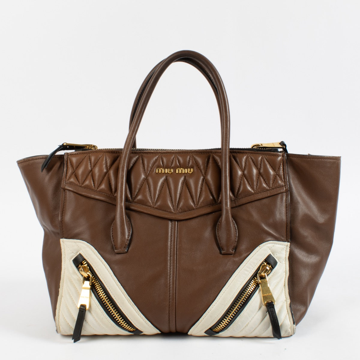 Shop 100% authentic second hand Miu Miu Multicolor Biker Tote Bag on Labellov.com