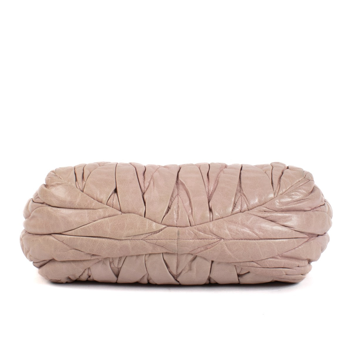Shop safe online at Labellov in Antwerp, Brussels and Knokke this 100% authentic second hand designer Miu Miu Dusty Pink Matelasse Top Handle Bag