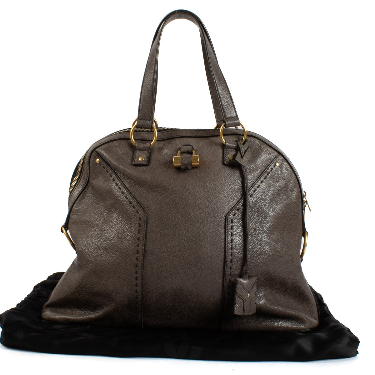 shop 100% authentic second hand Saint Laurent Grey Muse Shoulder Bag on Labellov.com
