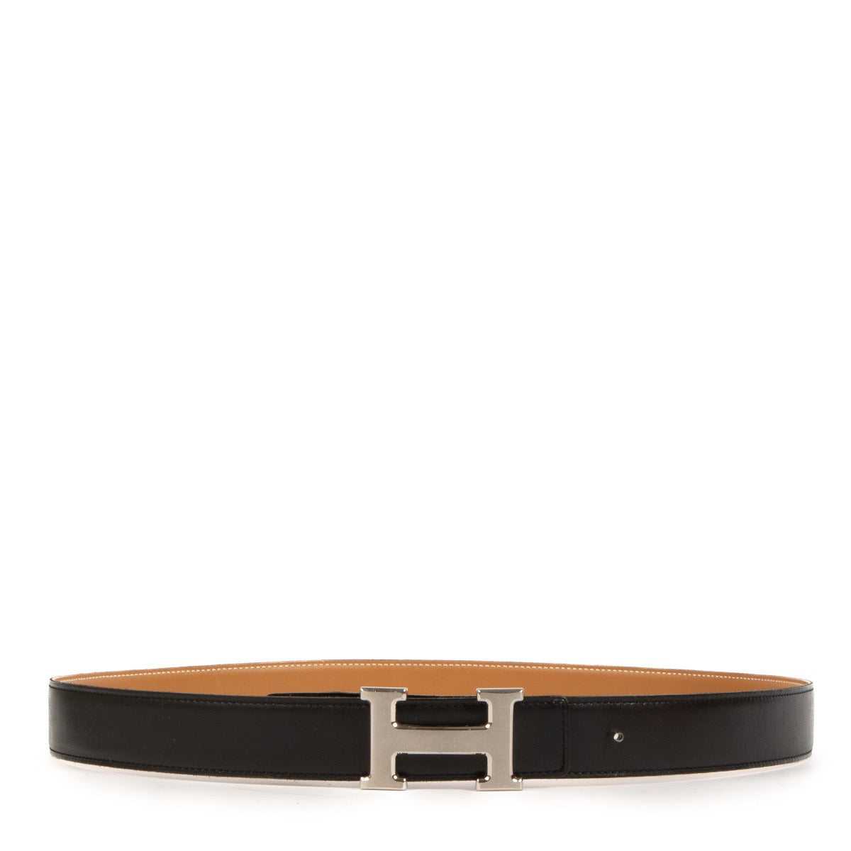 Shop 100% authentic second-hand Hermès Black Reversible H Buckle Belt on Labellov.com