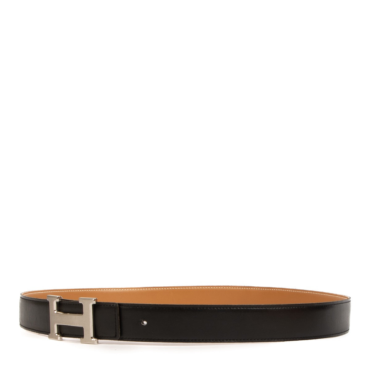 Shop 100% authentic second-hand Hermès Black Reversible H Buckle Belt on Labellov.com