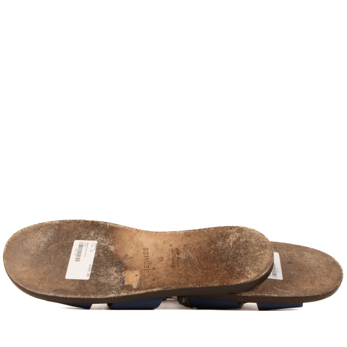 Shop 100% authentic second-hand Hermès Blue Izmir Flats in Size 43 on Labellov.com