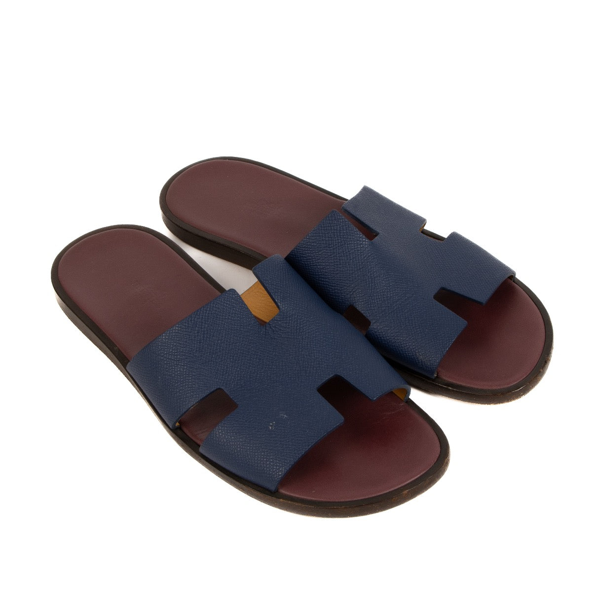 Shop 100% authentic second-hand Hermès Blue Izmir Flats in Size 43 on Labellov.com
