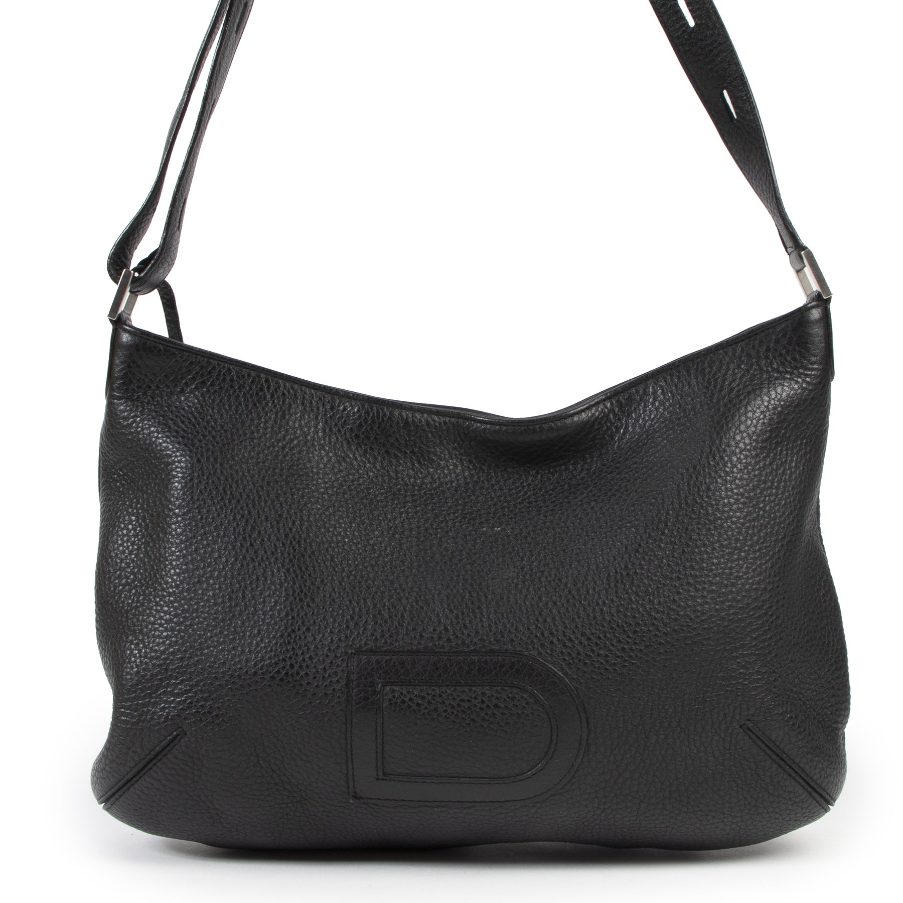 shop safe online Delvaux Black Louise Besace Taurillon Shoulder Bag
