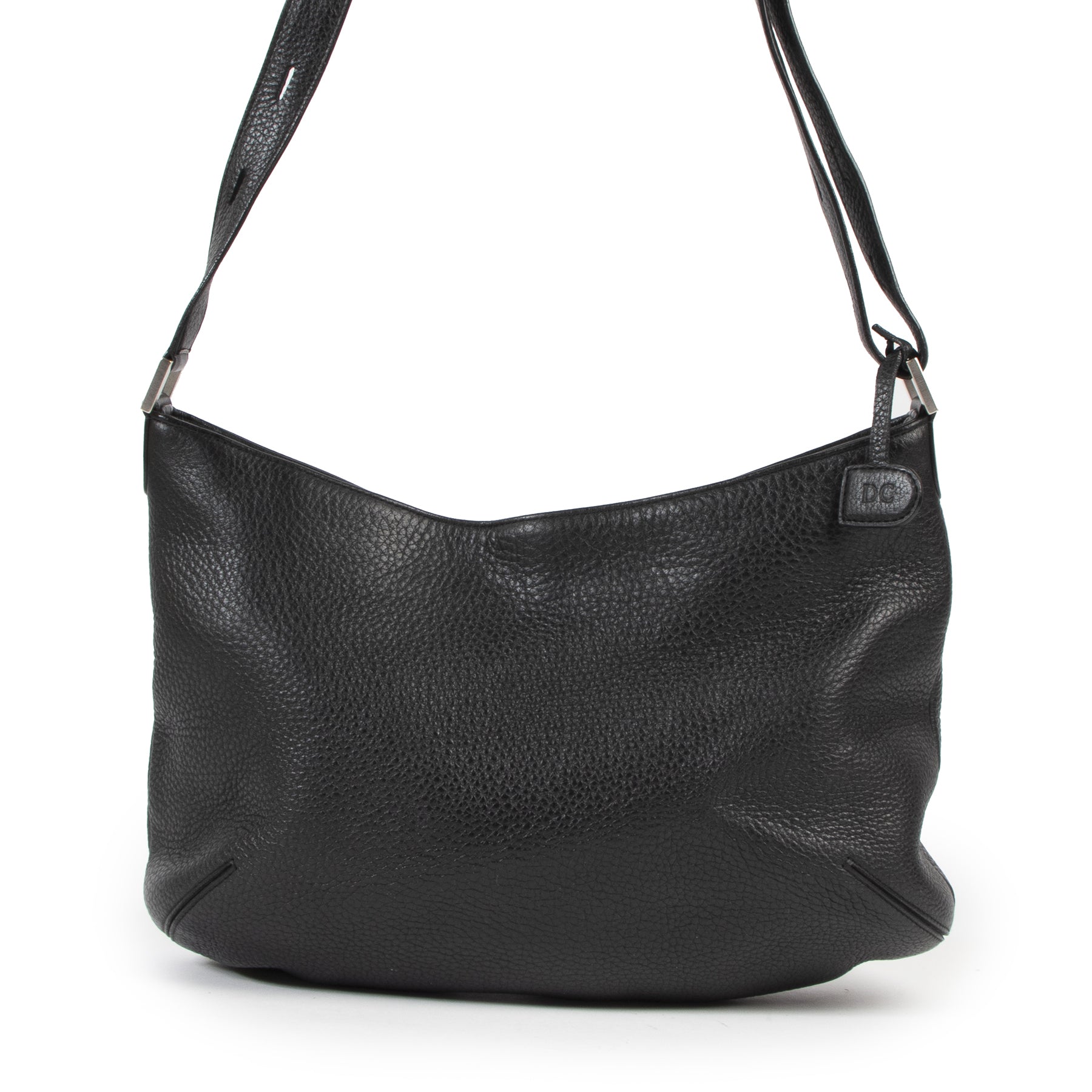 koop veilig online tegen de beste prijs Delvaux Black Louise Besace Taurillon Shoulder Bag