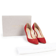 Jimmy Choo Red Suede Romy Pump