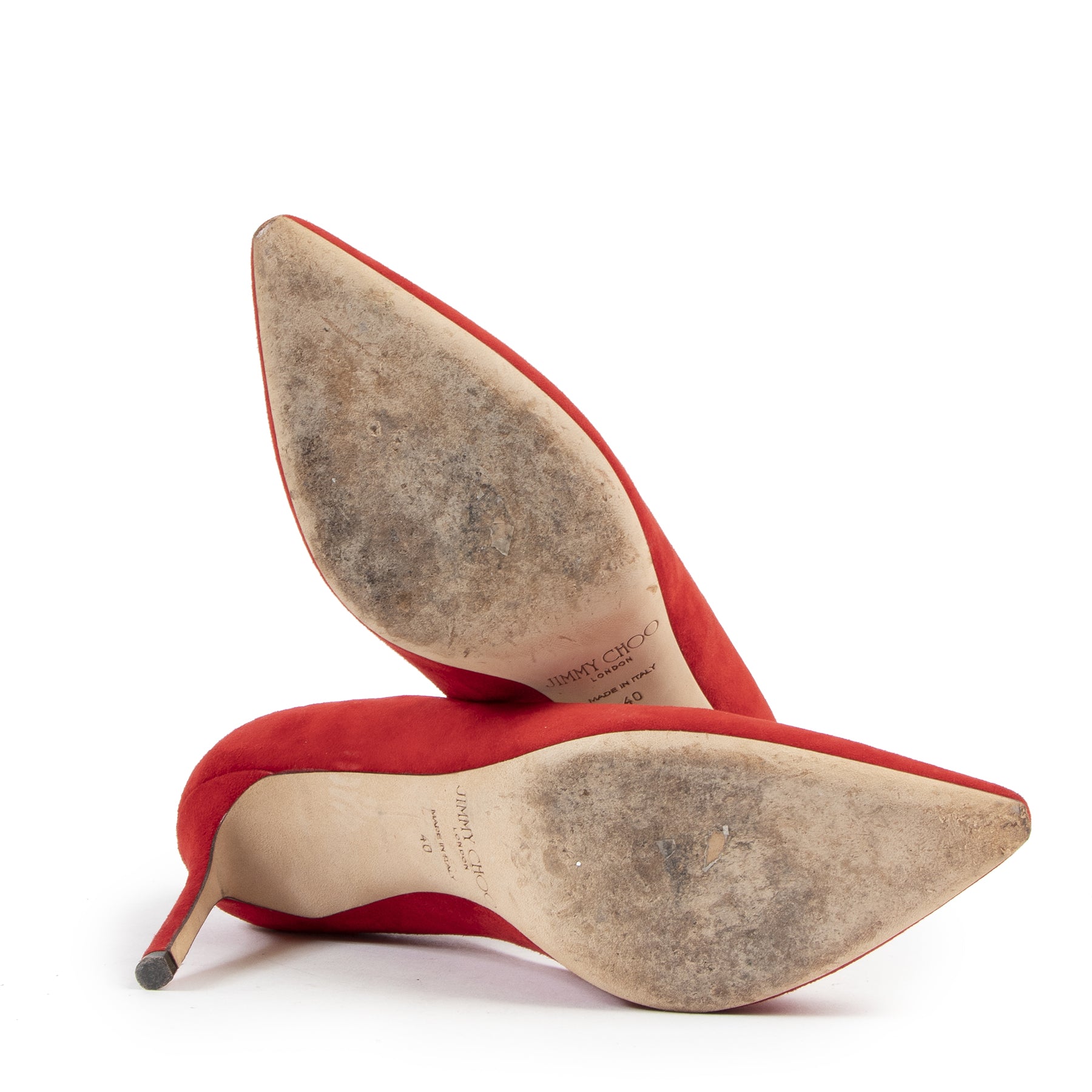 Jimmy Choo Red Suede Romy Pump