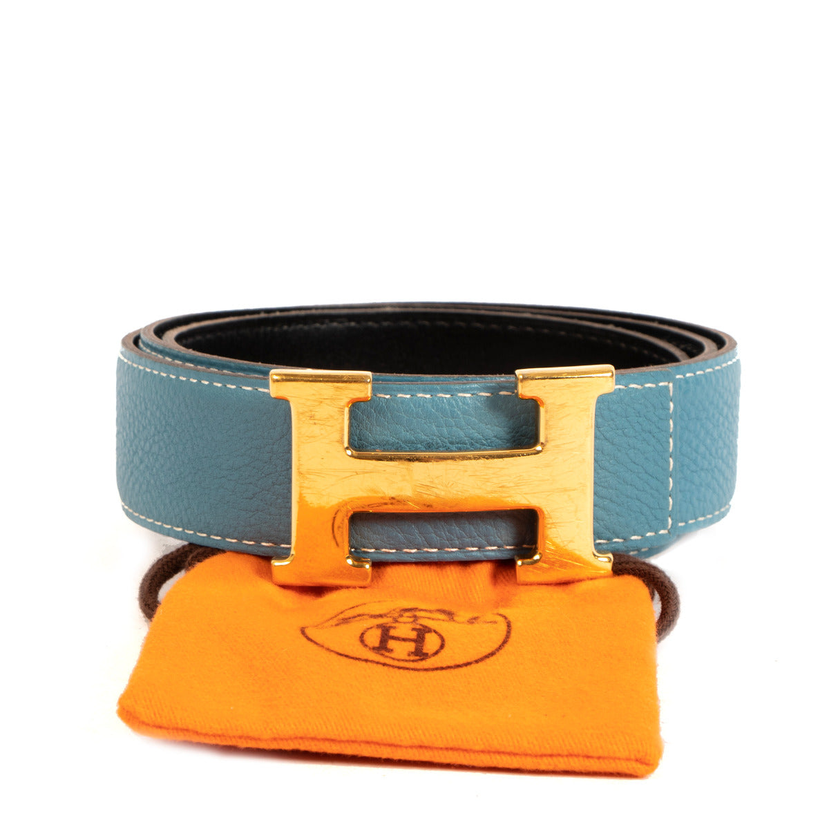 Louis Vuitton Ceinture Classic Vintage Black Epi Leather Belt - Size 110