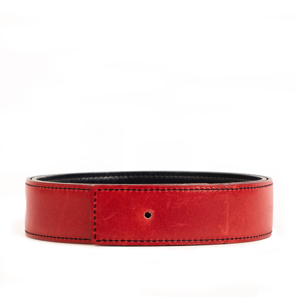 Hermès Reversible Red/Blue Box Leather Belt - Size 78