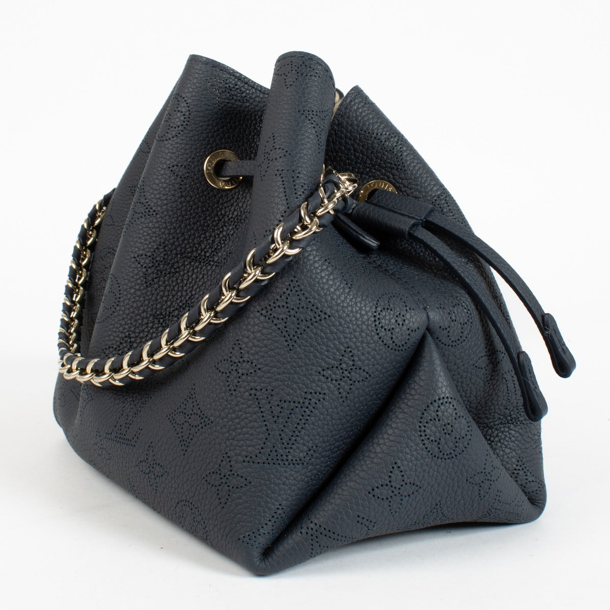 Authentic preloved Louis Vuitton Navy Mahina Bella Bag on Labellov.com