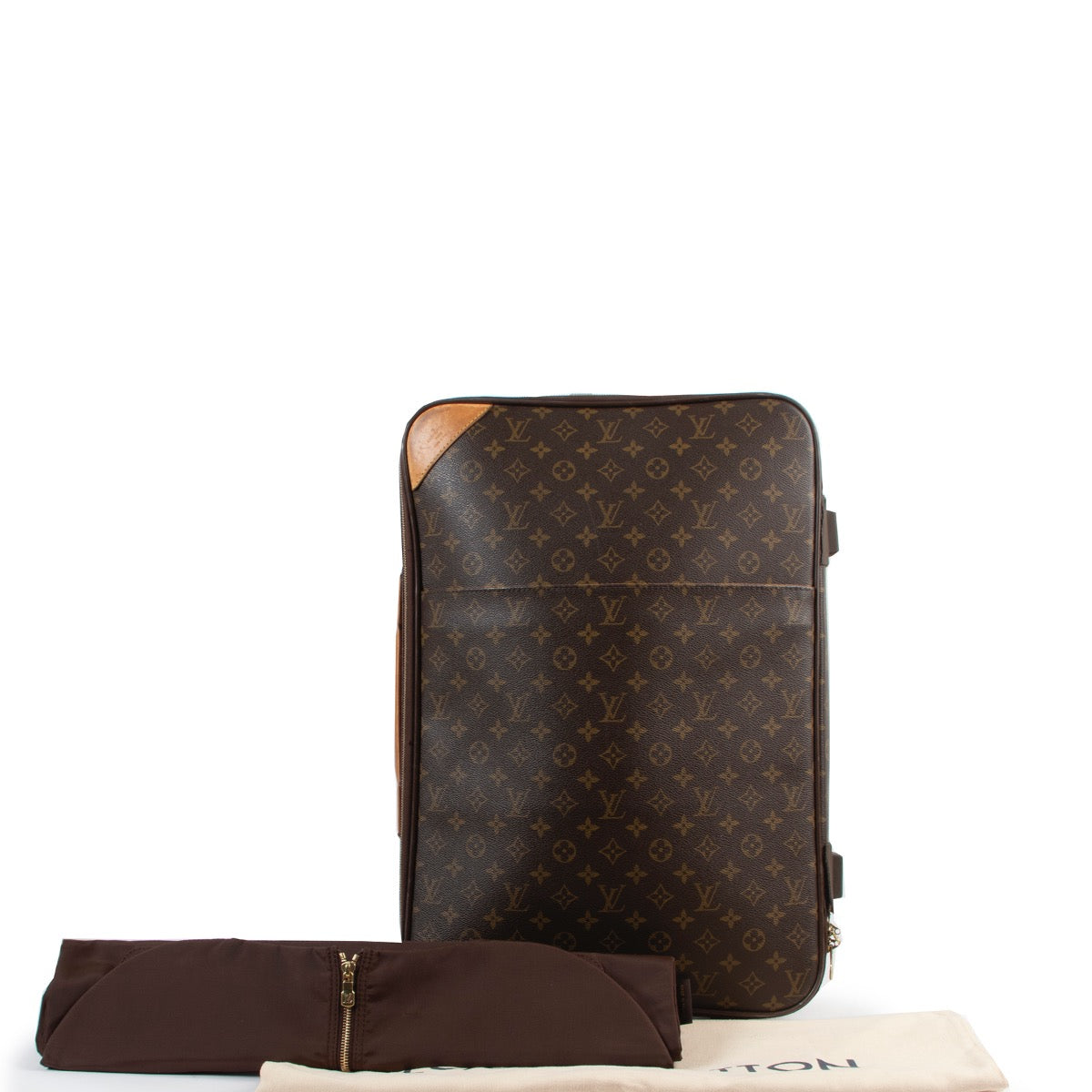 Shop now for your pre-loved, 100% authentic Louis Vuitton Monogram Canvas Pegase 65 Suitcase at Labellov.