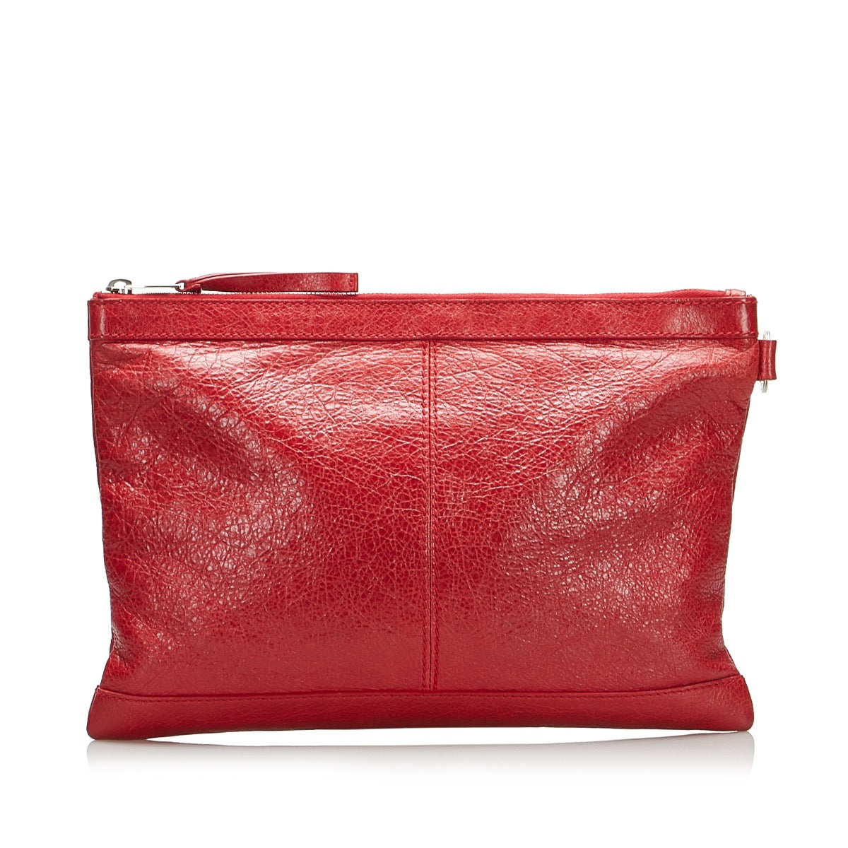 Balenciaga Red Arena Clip M Clutch Bag