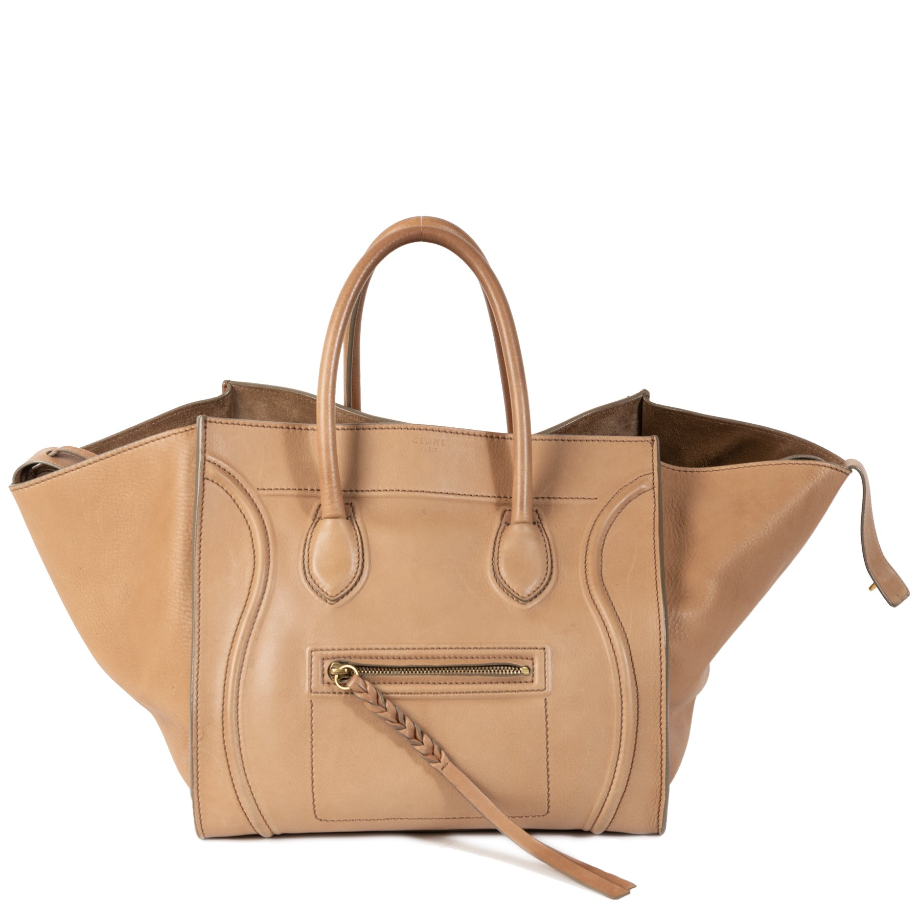 Authentieke tweedehands vintage Céline Luggage Phantom Tote Bag koop obline webshop LabelLOV