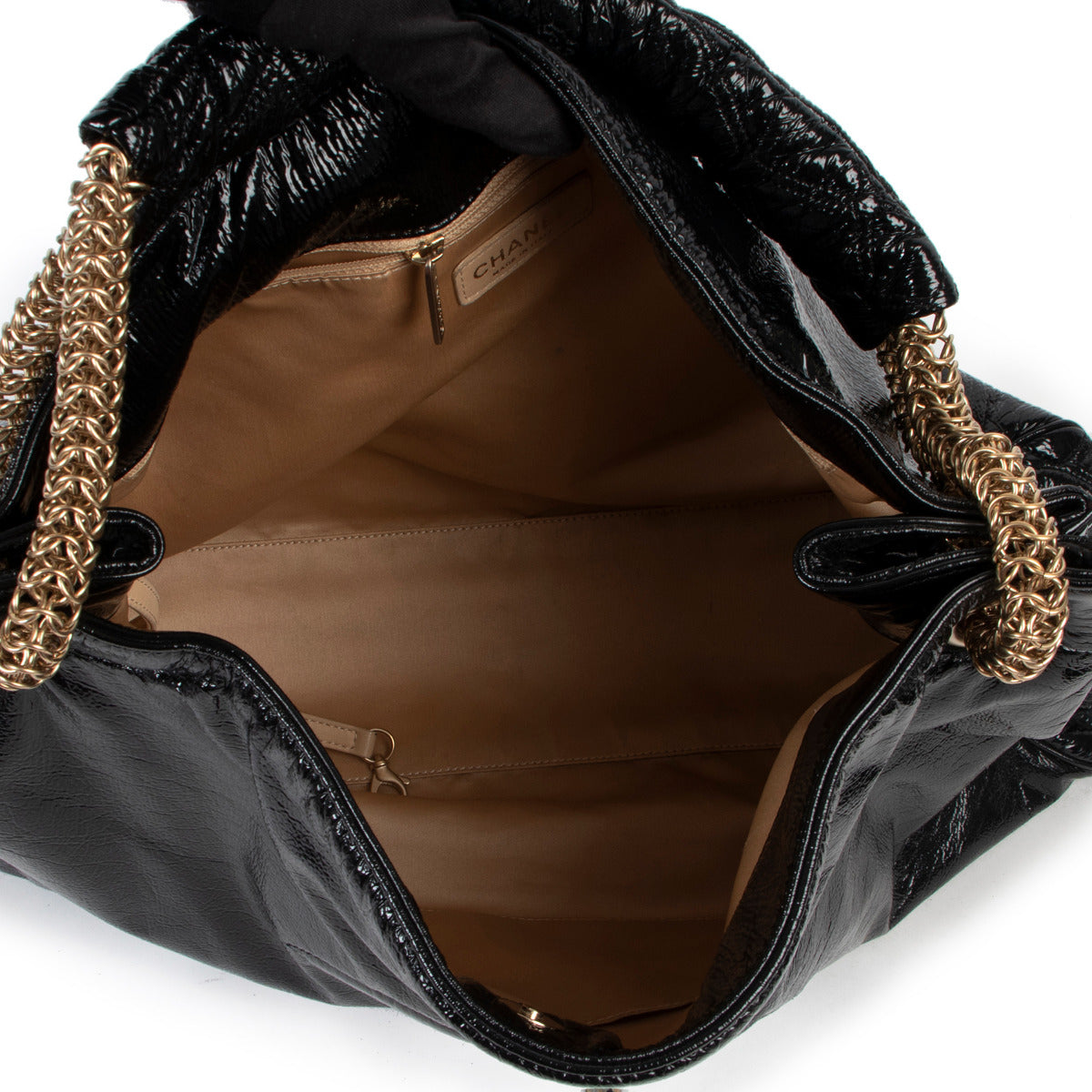 Chanel Black Patent Shoulder Bag