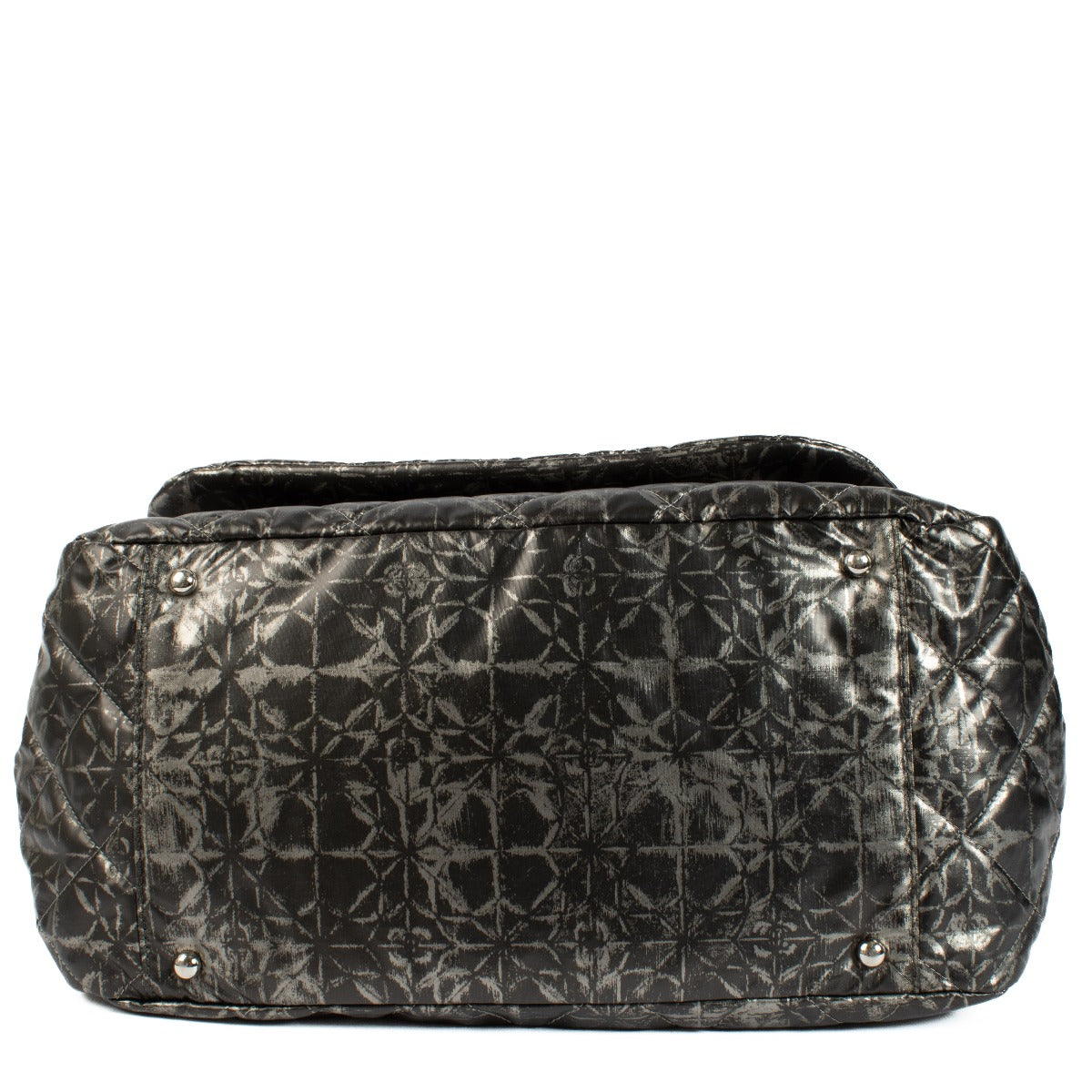 Chanel Printed Quilted Nylon Accordion Flap Bag