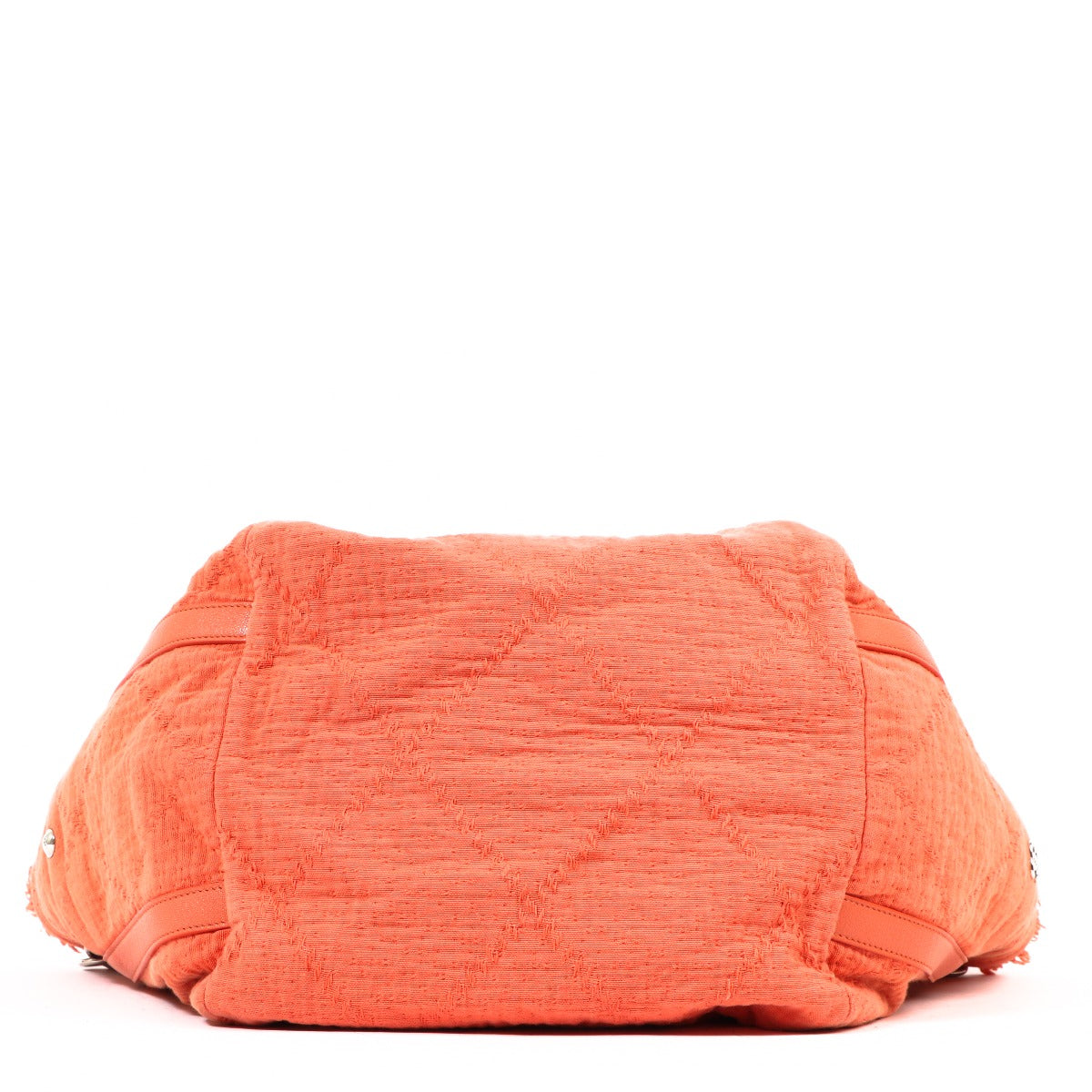Buy an authentic second-hand Chanel Orange Fabric Tote Bag in very good condition at Labellov in Antwerp.