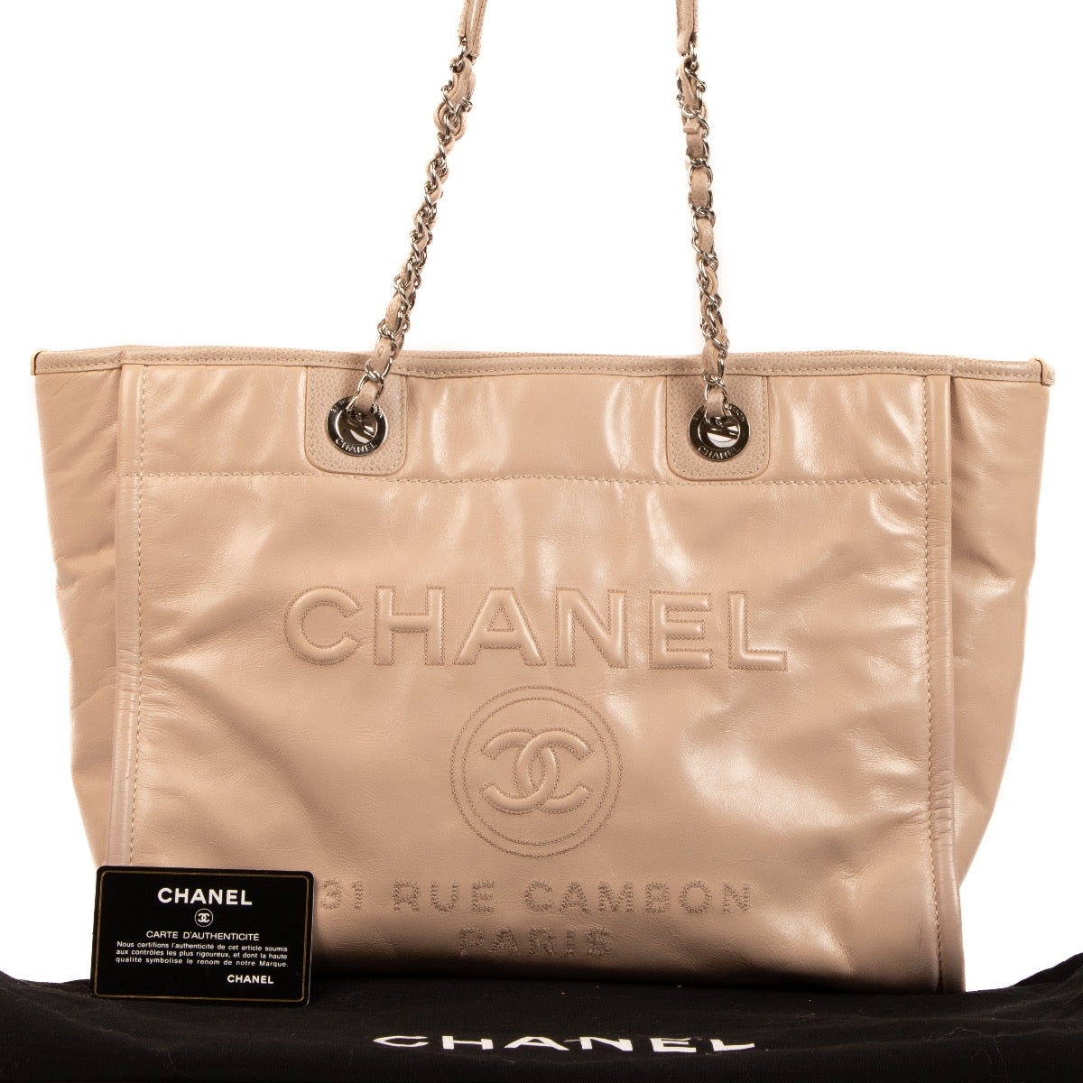 Shop 100% authentic second-hand Chanel Pink Deauville Shoulder bag on Labellov.com