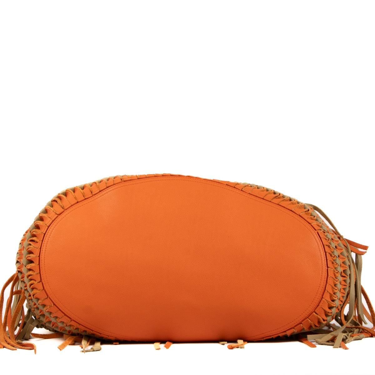 Shop 100% authentic second-hand Loewe Orange Woven Leather and Suede Tote Bag on Labellov.com