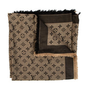 Louis Vuitton Brown Monogram Denim Shawl