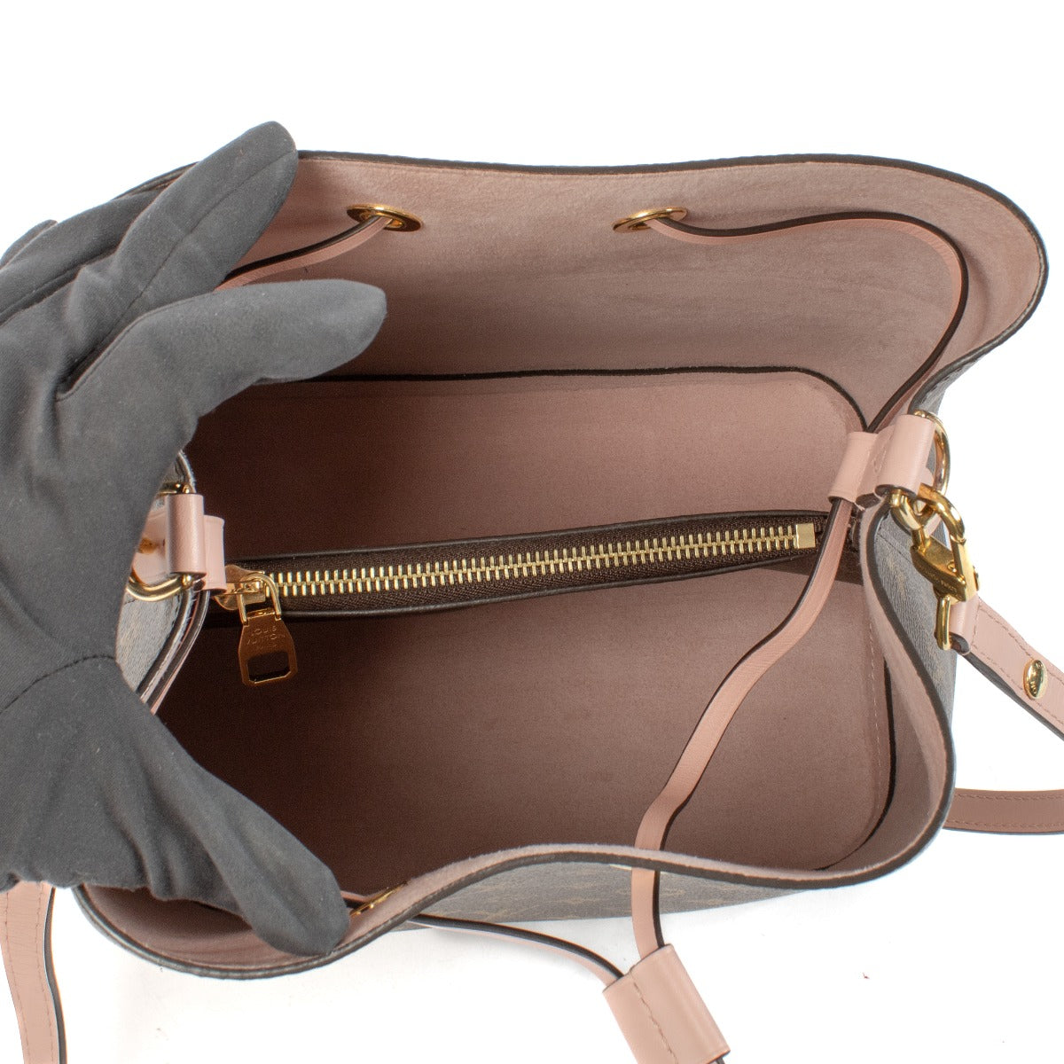 Louis Vuitton Monogram/Rose Poudre NéoNoé Bag