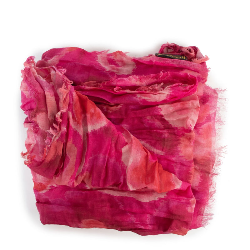 Shop safe online at Labellov in Antwerp this 100% authentic second hand Louis Vuitton Pink Cotton and Silk Scarf