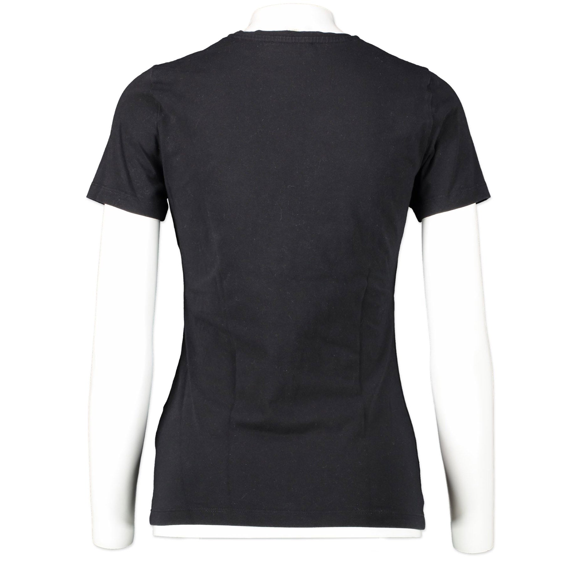 Authentic second-hand vintage Burberry Rhinestone Black T-shirt - Size S buy online webshop LabelLOV