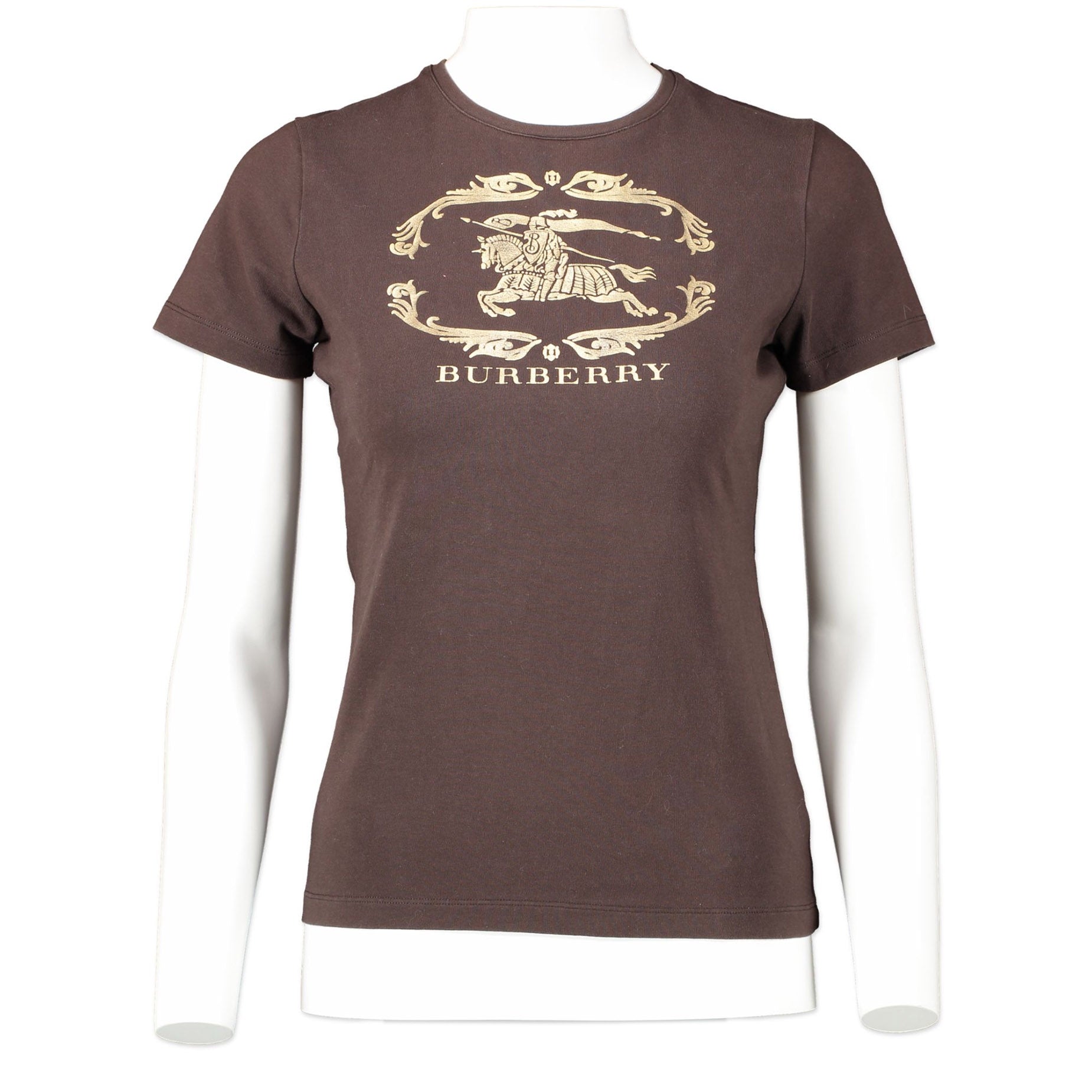 Authentic second-hand vintage Burberry Brown Logo T-shirt buy online webshop LabelLOV