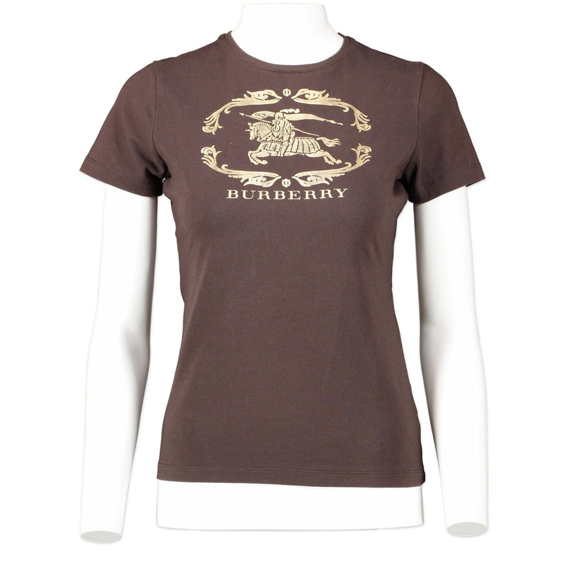 Authentic second-hand vintage Burberry Brown Logo T-shirt buy online webshop LabelLOV