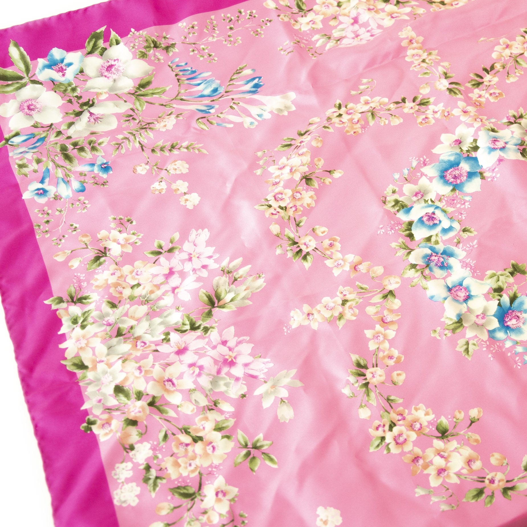 Authentieke Tweedehands Valentino Silk Flower Scarf Pink juiste prijs veilig online shoppen luxe merken webshop winkelen Antwerpen België mode fashion