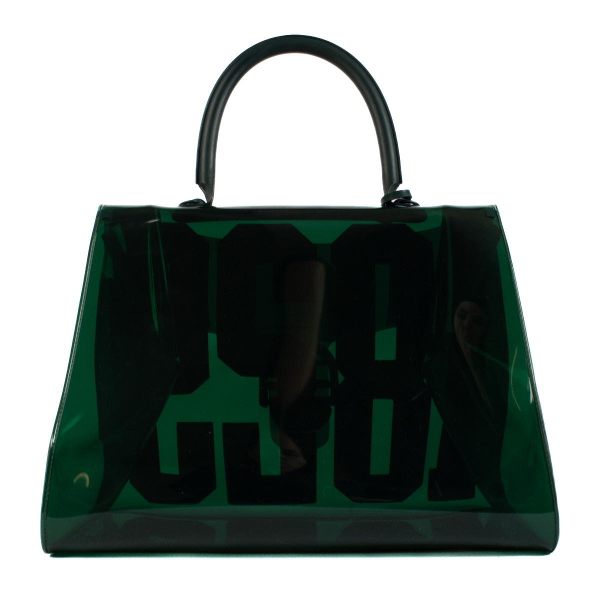 Shop safe online at Labellov in Antwerp, Brussels and Knokke this 100% authentic second hand Delvaux Green Vinyl Hero 1829 Limited Edition Brillant Bag