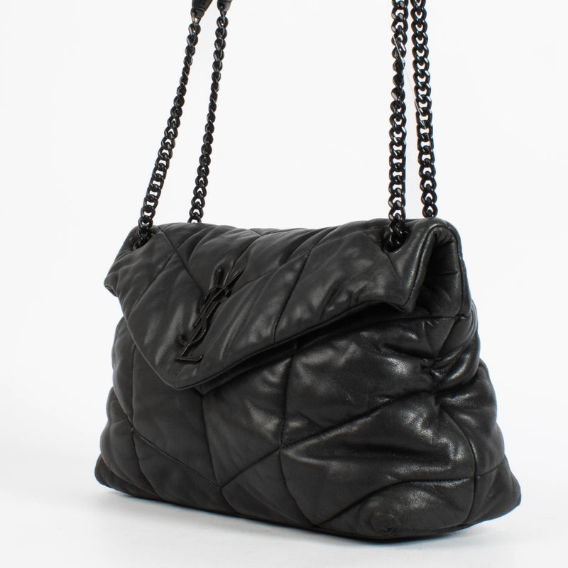 shop 100% authentic second hand Saint Laurent All Black Medium Puffer Bag on Labellov.com