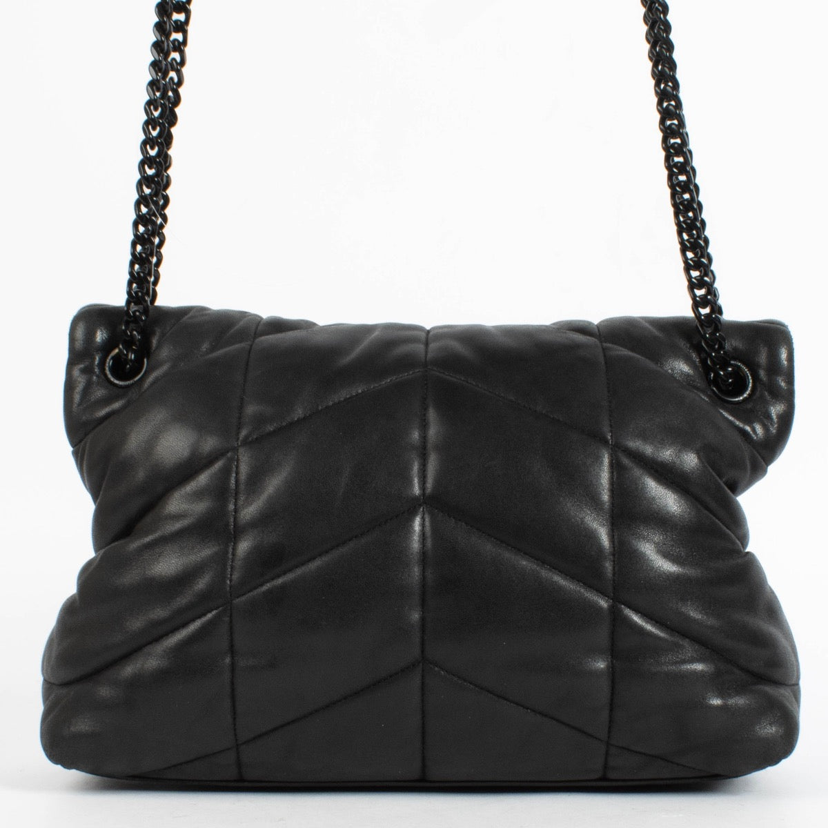 shop 100% authentic second hand Saint Laurent All Black Medium Puffer Bag on Labellov.com